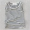 Mabo Organic Cotton Tank Top - Natural/Charcoal Stripe Cotton & Linen