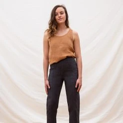 Matona Women's Linen Rosa Tank Top - Hazel