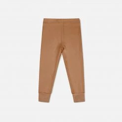 Matona Cotton & Linen Organic Cotton Waffle Pants - Terracotta