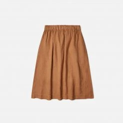 Matona Women's Linen Elsa Skirt - Hazel SALE