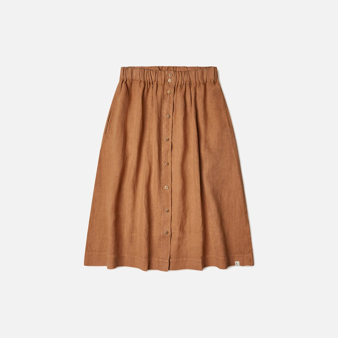 Matona Women's Linen Elsa Skirt - Hazel SALE