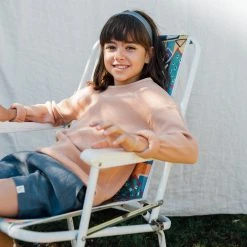 Matona Organic Cotton Waffle LS Top - Terracotta Cotton & Linen