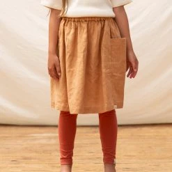 Matona Linen Gaia Skirt - Honey