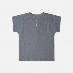 Matona Linen Arlo Tee - Strom Blue SALE