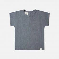 Matona Linen Arlo Tee - Strom Blue SALE