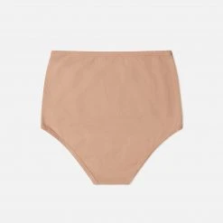 Matona Women's Organic Cotton Basic High Waist Briefs - Terracotta SALE
