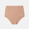 Matona Women's Organic Cotton Basic High Waist Briefs - Terracotta SALE
