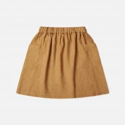 Matona Linen Gaia Skirt - Honey