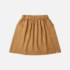 Matona Linen Gaia Skirt - Honey