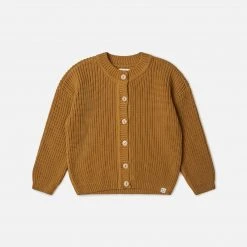 Matona Organic Cotton Nico Cardigan - Mustard