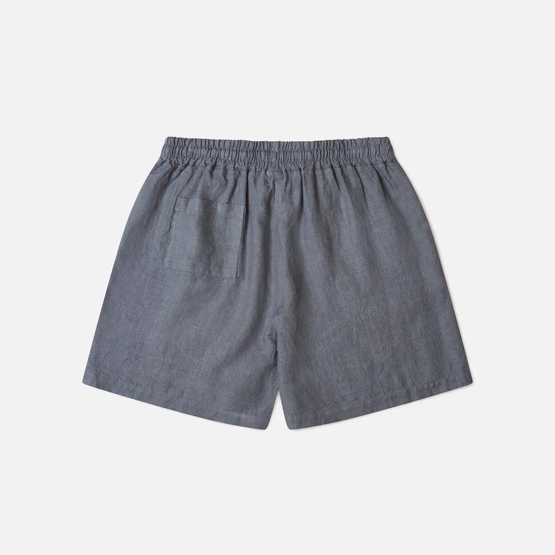 Matona Women's Linen Robin Shorts - Storm Blue