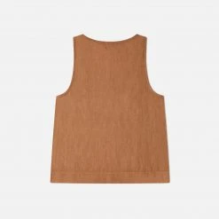 Matona Women's Linen Rosa Tank Top - Hazel
