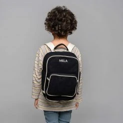 Organic Cotton Mela II Mini Backpack - Black