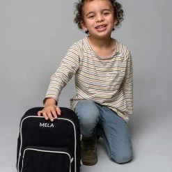 Organic Cotton Mela II Mini Backpack - Black