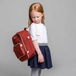 Organic Cotton Mela II Mini Backpack - Burgundy Red Bags
