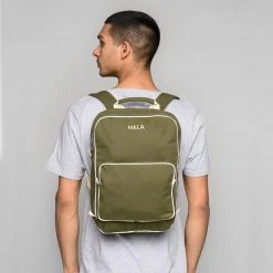 Organic Cotton Mela II Backpack - Olive Green