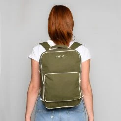Organic Cotton Mela II Backpack - Olive Green