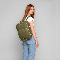 Organic Cotton Mela II Backpack - Olive Green