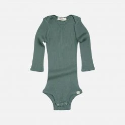 Minimalisma Silk/Cotton Rib Bono LS Body - Jade SALE
