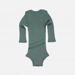 Minimalisma Silk/Cotton Rib Bono LS Body - Jade SALE