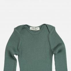 Minimalisma Silk/Cotton Rib Bono LS Body - Jade SALE