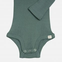 Minimalisma Silk/Cotton Rib Bono LS Body - Jade SALE