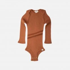 Minimalisma SALE Silk/Cotton Rib Bono LS Body - Rooibos
