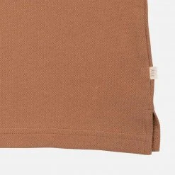 Minimalisma Organic Cotton Piqué SS Eiven Polo Shirt - Nougat