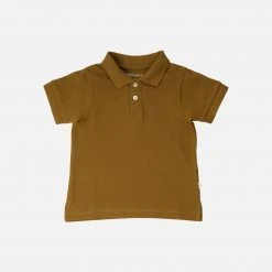 Minimalisma Organic Cotton Piqué SS Eiven Polo Shirt - Seaweed
