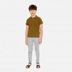 Minimalisma Organic Cotton Piqué SS Eiven Polo Shirt - Seaweed