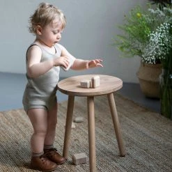 Minimalisma Organic Cotton Rib Sleeveless Rap Body - Pale Olive SALE