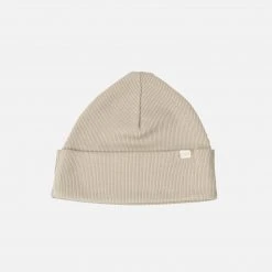 Minimalisma Organic Cotton Rib Ry Baby Hat - Pale Olive SALE