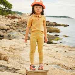 Misha & Puff Pima Cotton Elsa Short Sleeve Sweater - Root