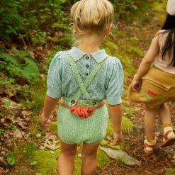 Misha & Puff Cotton & Linen Pima Cotton Cottonseed Starfish Sunsuit - Peapod