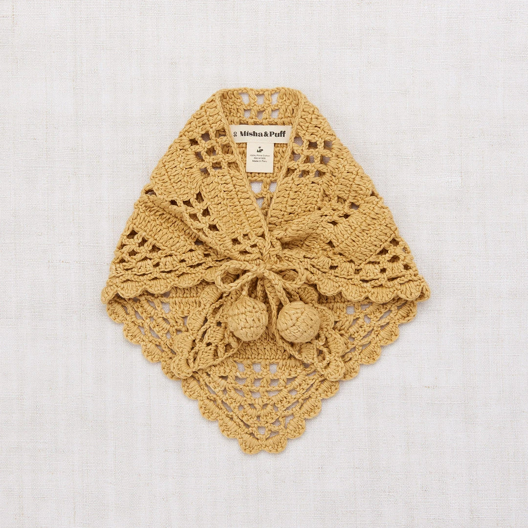 Misha & Puff Hand Crochet Pima Cotton Kerchief - Root Cotton & Linen