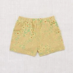 Misha & Puff Cotton & Linen Pima Cotton Cycling Shorts - Root Wild Daisy