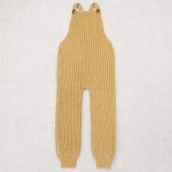 Misha & Puff Hand Knit Pima Cotton Rib Overalls - Root