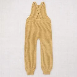 Misha & Puff Hand Knit Pima Cotton Rib Overalls - Root