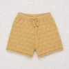 Misha & Puff Cotton & Linen Pima Cotton Block Stitch Boxer Shorts - Root