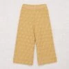 Misha & Puff Pima Cotton Block Stitch Wide Pants - Root Cotton & Linen