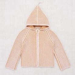 Misha & Puff Hand Knit Pima Cotton Plum Island Beach Jacket - English Rose