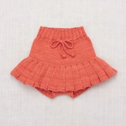 Misha & Puff Cotton & Linen Hand Knit Pima Cotton Skating Pond Skirt - Melon
