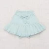 Misha & Puff Cotton & Linen Hand Knit Pima Cotton Skating Pond Skirt - Steel Blue