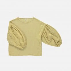 Monkind SALE Women's Organic Cotton Puff Blouse - Hive