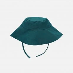 Monkind Organic Cotton/Linen Sun Hat - Ocean