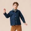 Monty & Co Cotton Foundry Jacket - Light Navy Cotton & Linen