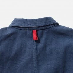 Monty & Co Cotton Foundry Jacket - Light Navy Cotton & Linen