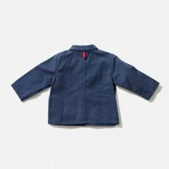 Monty & Co Cotton Foundry Jacket - Light Navy Cotton & Linen