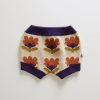 Oeuf SALE Cotton Flower Shorts - Violet