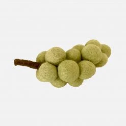 Papoose Toys Felted Wool Bunch Of Grapes - Green